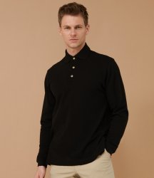 H105 Henbury Long Sleeve Cotton Piqué Polo Shirt