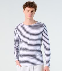 01402 SOL'S Marine Long Sleeve Stripe T-Shirt