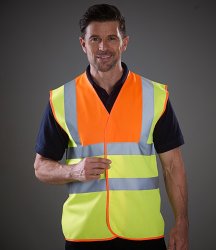 Yoko Hi-Vis Two Band & Braces Waistcoat