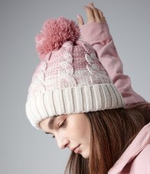 BB459 Beechfield Ombré Pom Pom Beanie