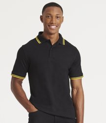 JP003 AWDis Stretch Tipped Piqué Polo Shirt