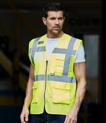 Yoko Hi-Vis Top Cool Open Mesh Executive Waistcoat