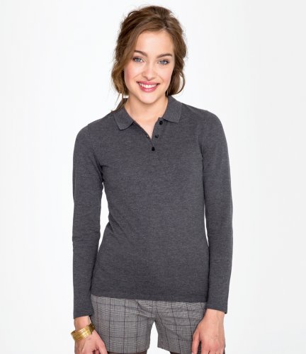 SOL'S Ladies Perfect Long Sleeve Piqu Polo Shirt