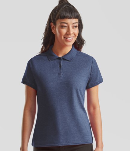 SS86 Fruit of the Loom Lady Fit Piqu Polo Shirt