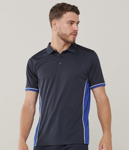 LV355 Finden & Hales Contrast Panel Polo Shirt