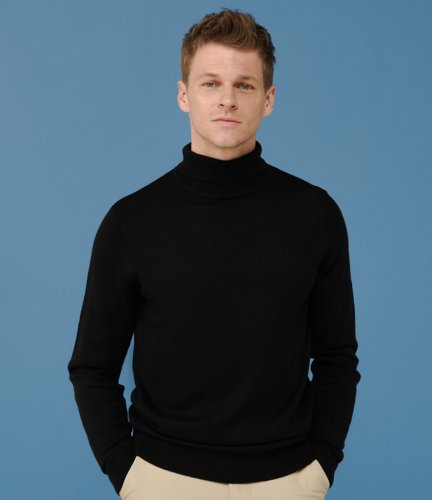 H727 Henbury Roll Neck Sweater