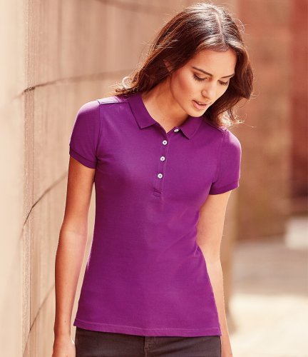 Russell Ladies Stretch Piqu Polo Shirt