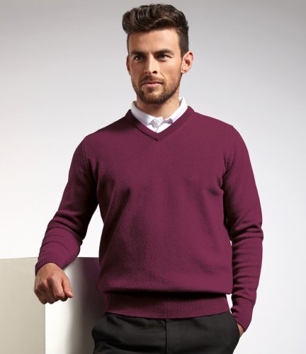 Glenmuir V Neck Lambswool Sweater