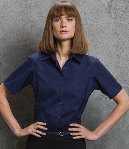 Kustom Kit Ladies Short Sleeve Business Shirt