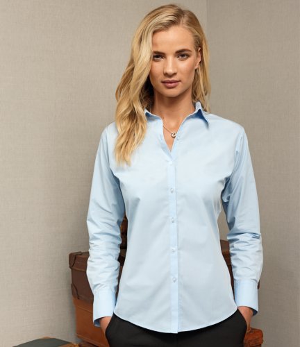 Premier Ladies Supreme Long Sleeve Poplin Shirt