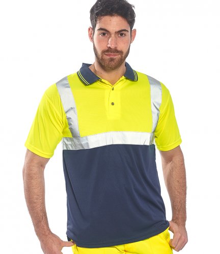 Portwest Hi-Vis Two Tone Polo Shirt