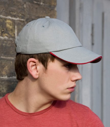 Result Low Profile Heavy Brushed Cotton Cap With Sandwich Peak