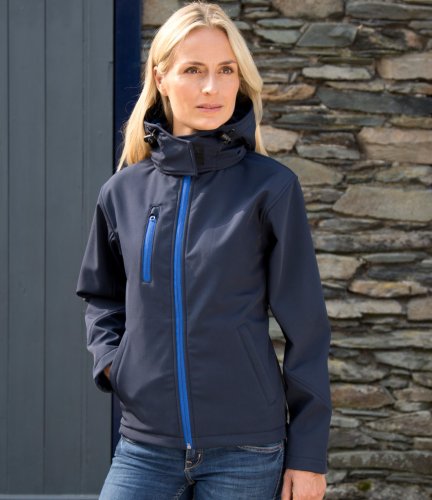 Result Core Ladies Hooded Soft Shell Jacket