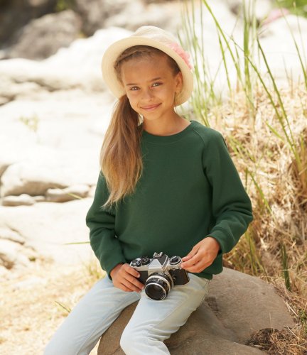 Fruit of the Loom Kids Premium Raglan Sweatshirt