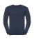 710M Russell Collection Cotton Acrylic V Neck Sweater