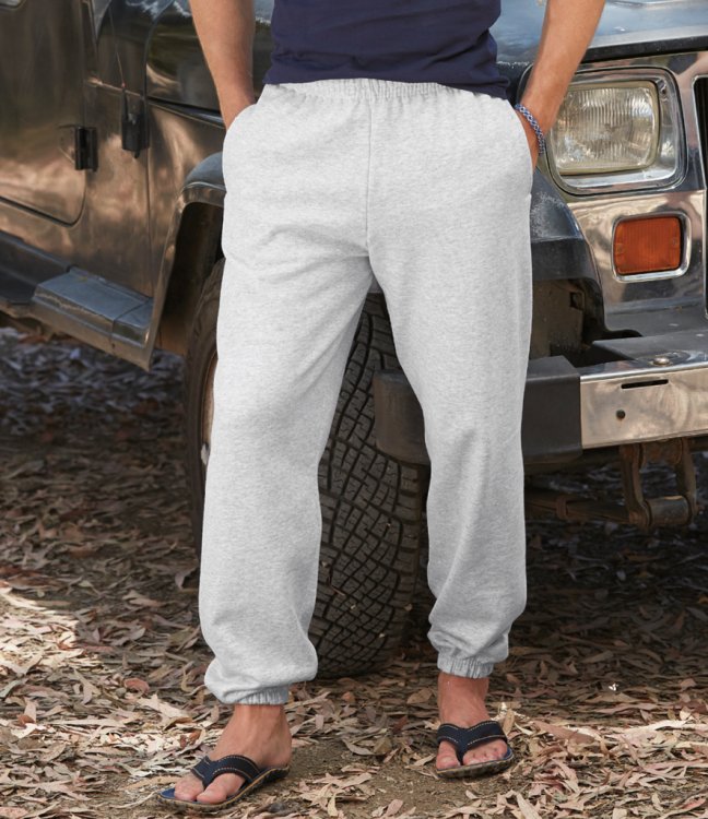 straight hem jog pants